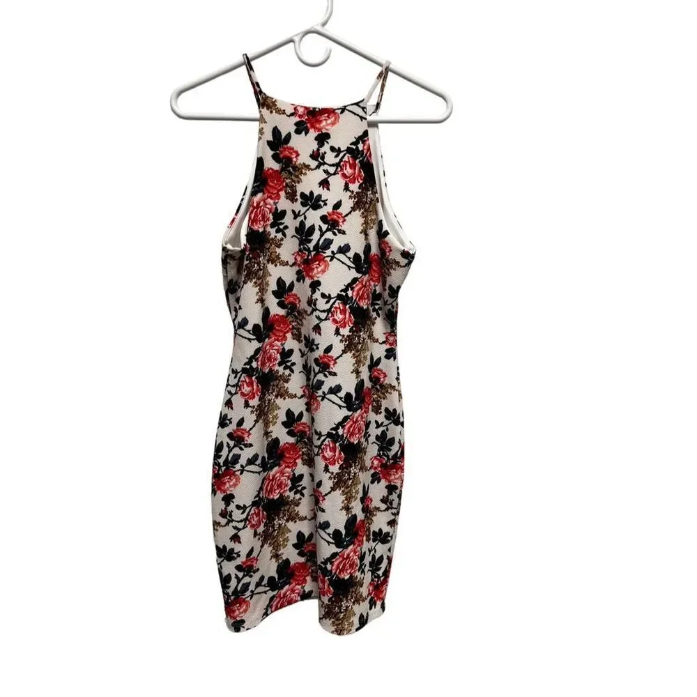 Fashion Magazine Girls Size L‎ Dress White Floral Spaghetti Strap spring AQM-B